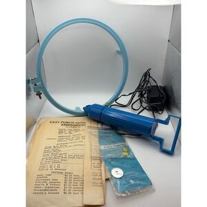 Vintage 1983 Easy Punch Auto Embroidery Machine Electric Tool Untested